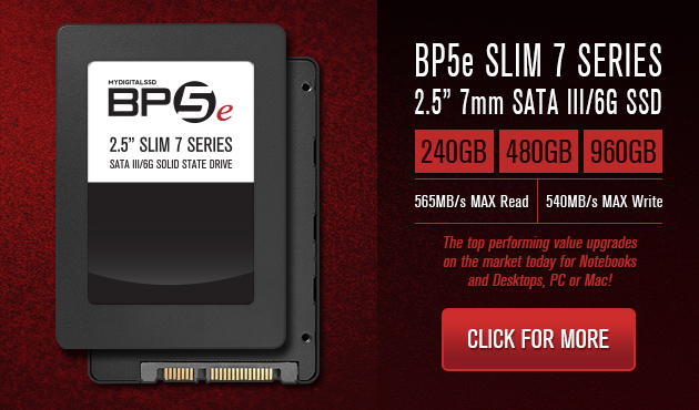 MyDigitalSSD BP5e Slim 7 Series 2.5 Inch SATA III/6G SSDs