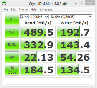 CrystalDiskMark 3.0.2 Bench Results