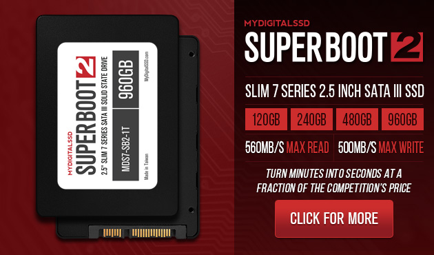 MyDigitalSSD Super Boot 2 Slim 7 Series 2.5 Inch SATA III/6G SSDs